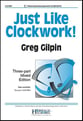 Just Like Clockwork! Three-Part Mixed choral sheet music cover